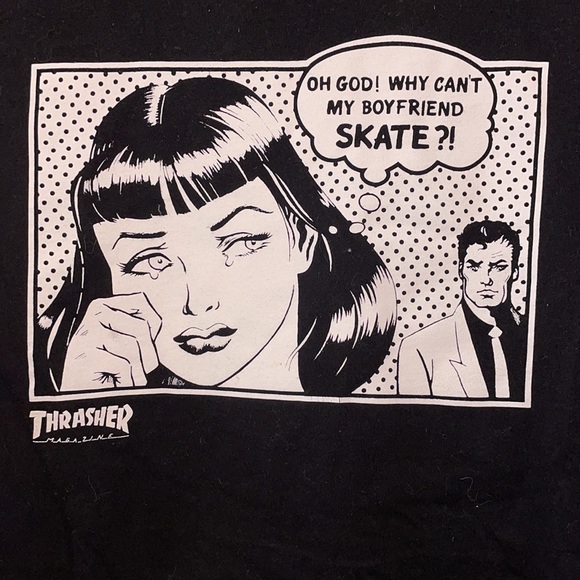 BLACK THRASHER GRAPHIC TEE - Picture 2 of 5